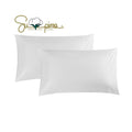Elinen 100% Supima Cotton 600 Thread Count Queen Pillowcase Set Of 2, Luxury Hotel Pillow Cases,Soft & Silky Sateen Weave, Premi