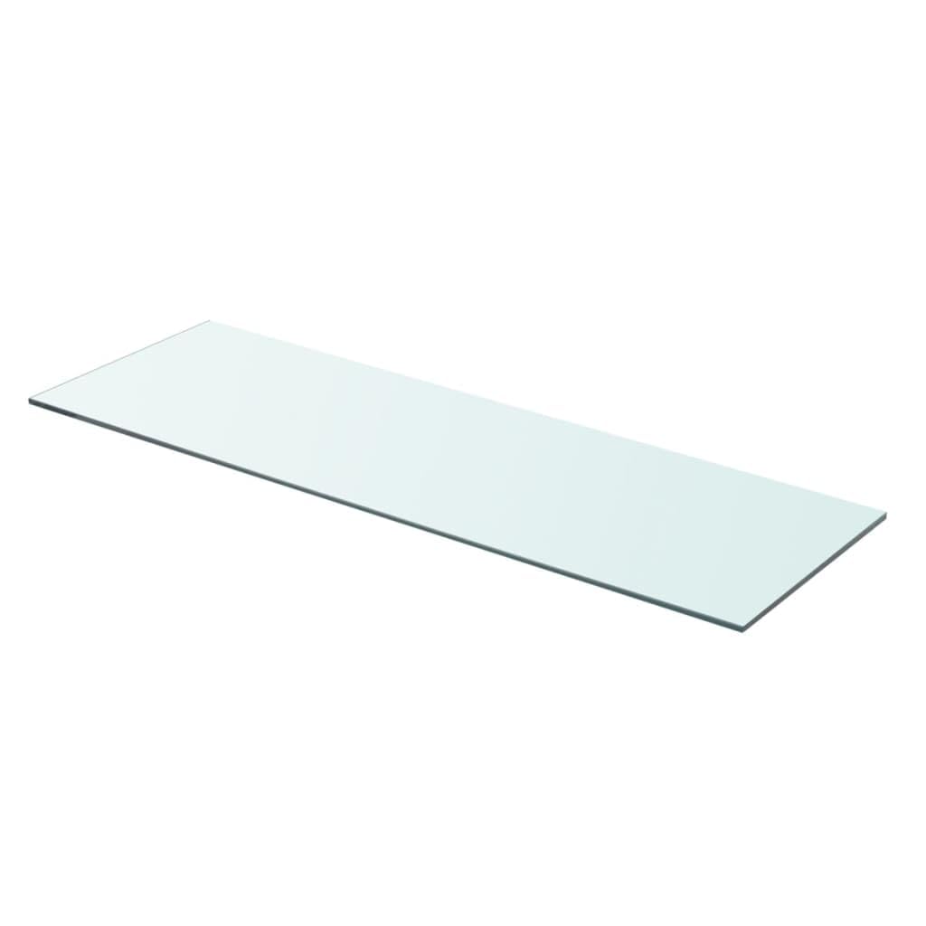 vidaXL Tempered Glass Shelf Panel 31.5&quot;x9.8&quot; - Clear, High Load Capacity Wall Display Panel Ideal for Homes and Shops