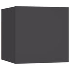 vidaXL TV Cabinet Set 5 Piece Home Indoor Living Room Hanging Wall-Mounted Stereo Plasma HiFi Cabinet TV Stand Unit Furniture Gray Engineered Wood