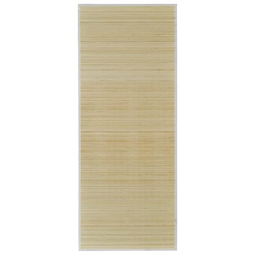 vidaXL Natural Bamboo Rug with Rectangular Slatted 150 x 200 cm