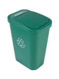 City Box 10 Gallon Organic Waste Recycling Bin with Lid | Green Recycle Bin