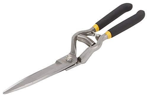 Edward Tools Hand Grass Clipper Scissors - Classic Cut Drop Forged Grass Shears For Hand Edging Lawn, Trimming Shrubs And Flower