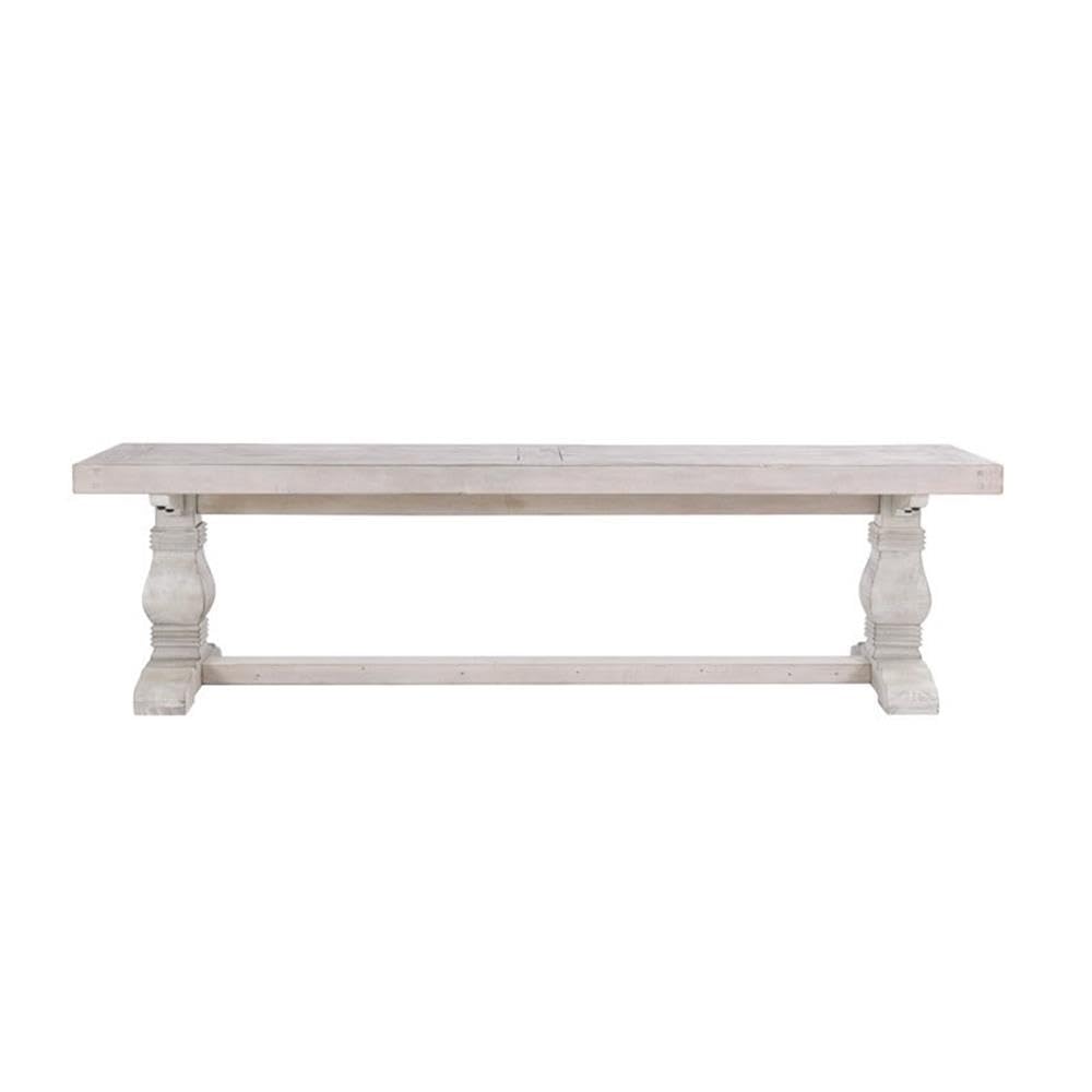 Kosas Home Quincy 66&Quot; Transitional Solid Pine Wood Bench In Nordic Ivory