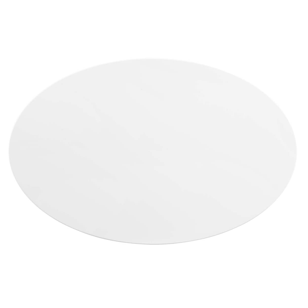 Modway Zinque Oval Modern 42&quot; Dining Table in Gold White