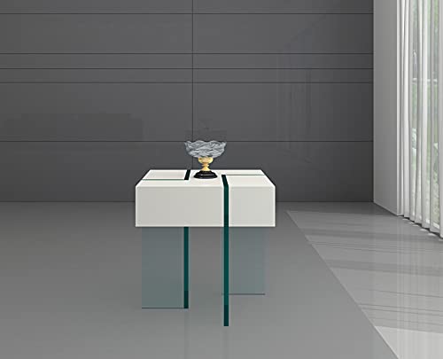 Neos Modern Furniture End Tables, White