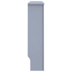 vidaXL Radiator Cover Anthracite, MDF with Water Base Lacquer Finish, Accommodates 44.1" x 7.5" x 32.1" Radiator Size, Modern Slatted Design