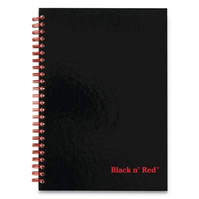 Black N' Red Notebooks, Business Journals, 3 Pack, 11' X 8-1/2', 70 Sheets, Ruled, Optik Paper, Scribzee App, Hardcover, Wireb