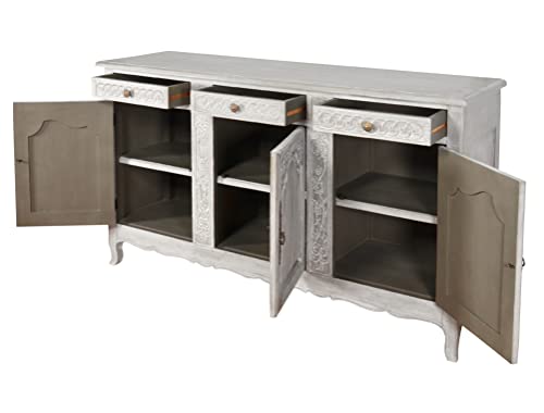 AFD Home Mystique Gray French Country Buffet