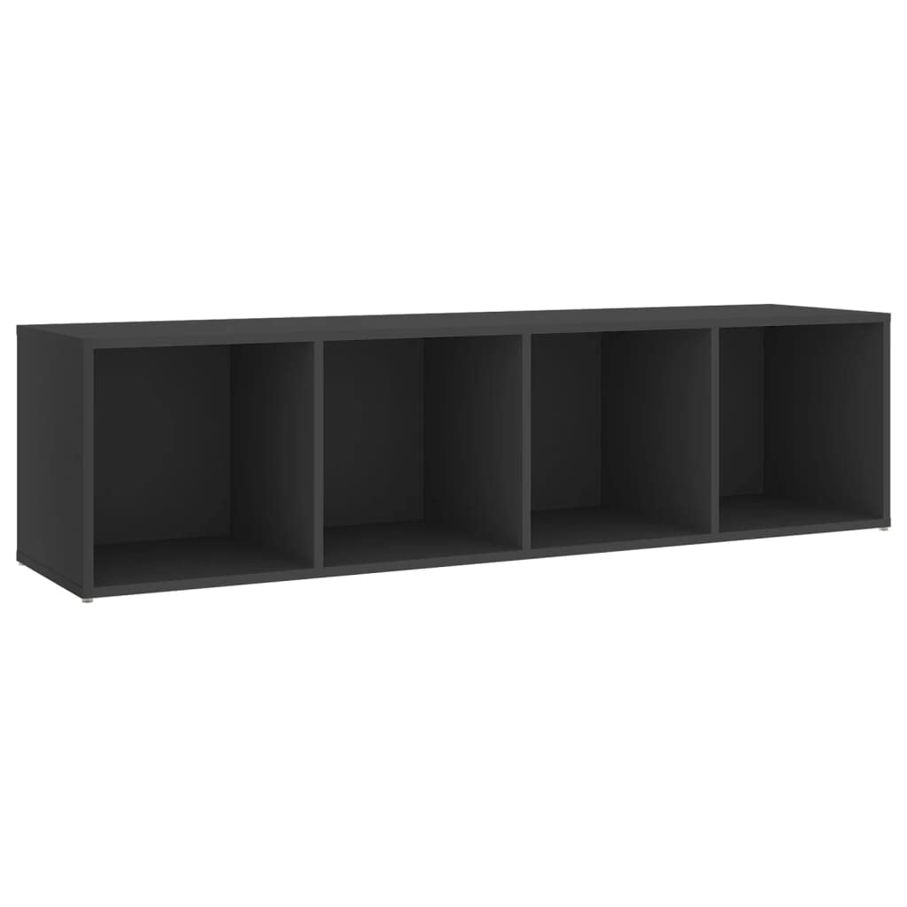 vidaXL TV Cabinet Gray 56.1&quot;x13.8&quot;x14.4&quot; Chipboard