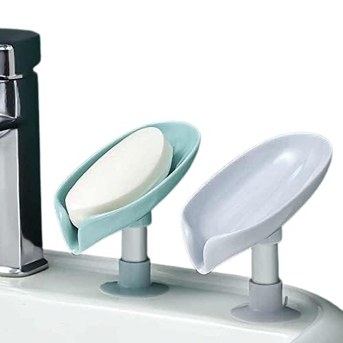Dec Kitchenpro Suction Drain Soap Tray with Water Draining Tray  Portable Soap Holder for Bathroom/Kitchen Sink, Washbasin & Sh