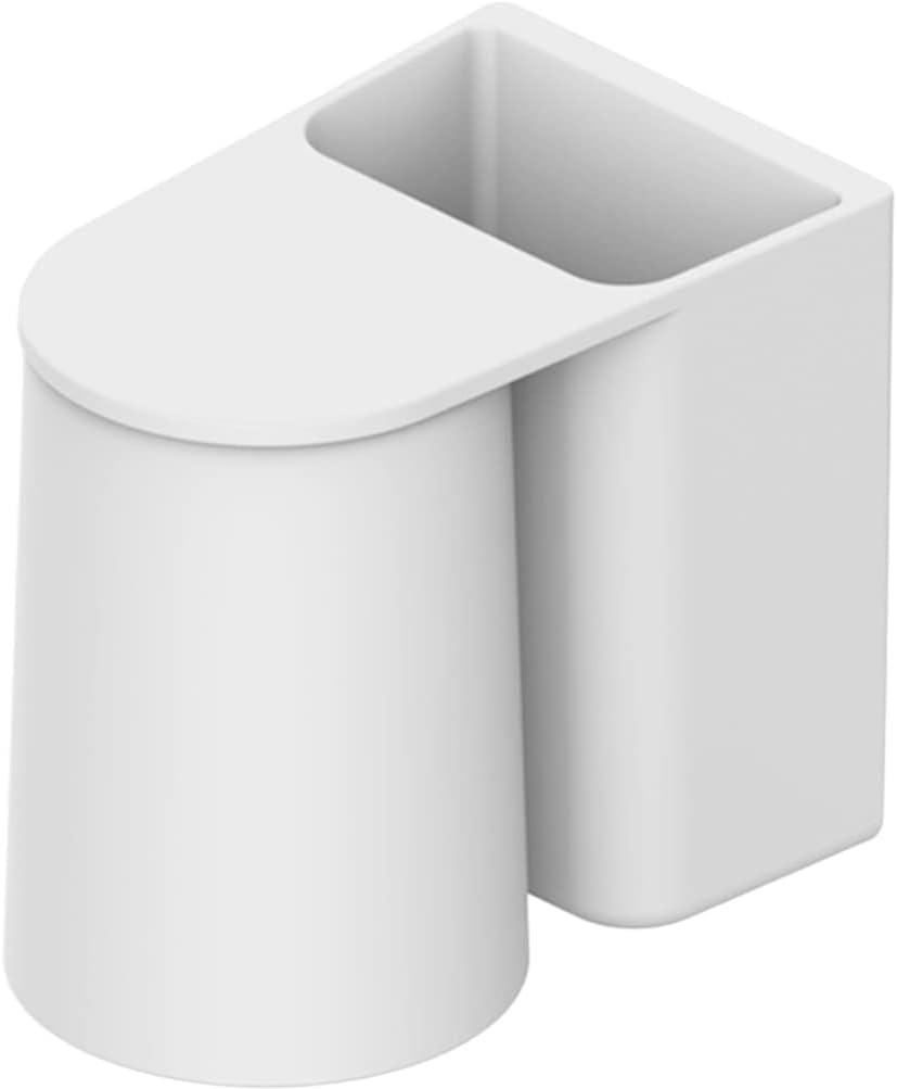 Apexx Single Toothbrush Cup Holder  Wall Mounted Electric Toothbrush & Toothpaste Holder with DustFree SelfDraining Design, M