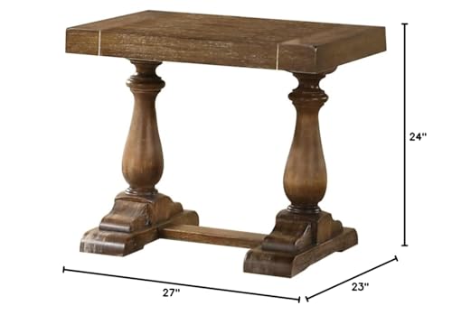 Best Master Furniture Transitional Living Room End Table, Gray