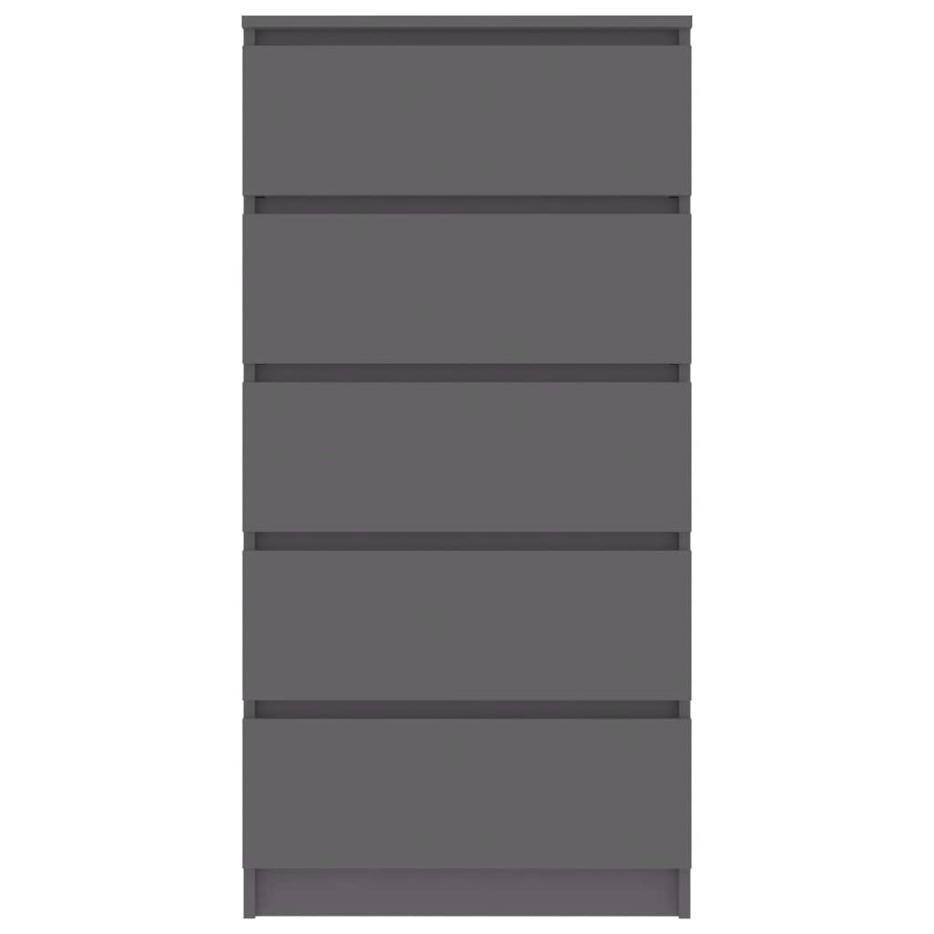 vidaXL Sideboard Drawer Coffee Bar Buffet Cabinet with Storage Console Table for Kitchen Dining Room Living Room Concrete Gray Engineered Wood