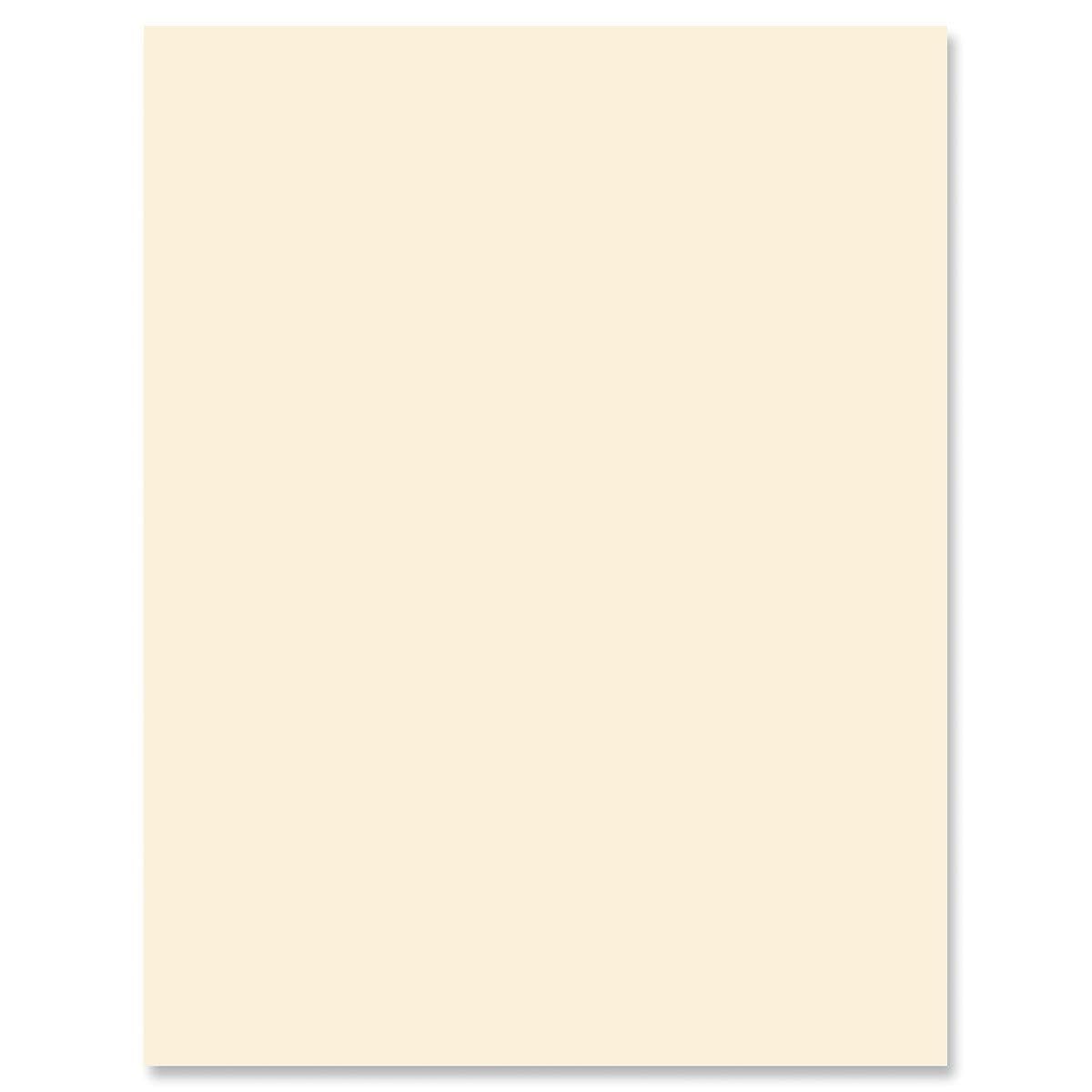 Solid Cream Letter Papers - Set Of 25 Plain Stationery Papers, 8 1/2' X 11', Compatible Computer Paper, Second Sheet Letterhea