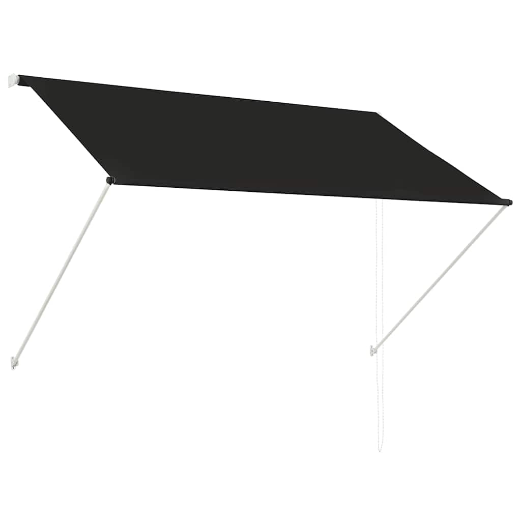 vidaXL Retractable Awning - Sturdy Steel Frame Awning for Terrace, Balcony, Garden - Weather and UV- Fabric with PA Coating - Ad