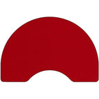 Flash Furniture 48''W x 72''L Kidney Red Thermal Laminate Activity Table - Standard Height Adjustable Legs