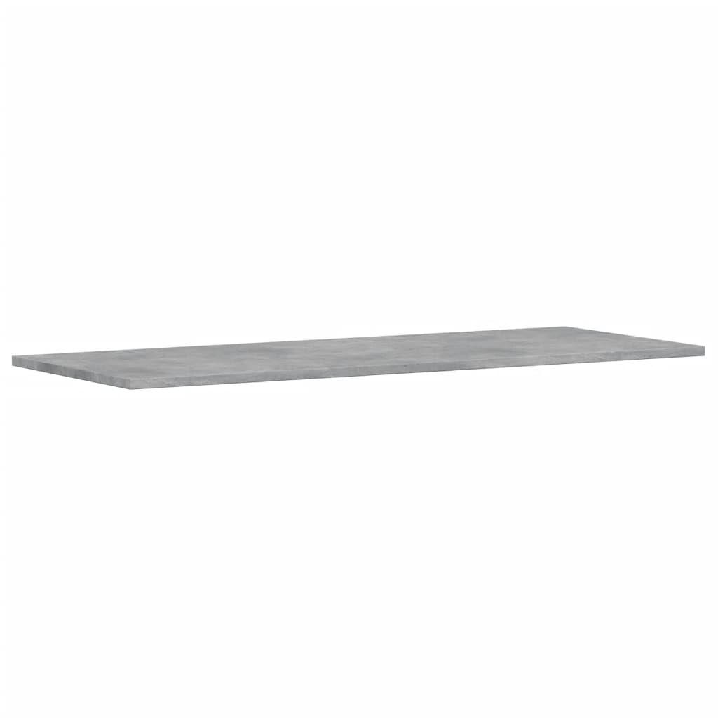 vidaXL Engineered Wood Bookshelf Boards, Set of 4, Concrete Gray, 39.4&quot;x15.7&quot;x0.6&quot;, Easy-to-Clean and Install, Perfect for DIY, Replacement, or Extending Shelves