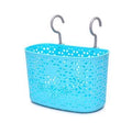Homies, 1 Piece, Interwoven Hollow Flower Designed Hanging Basket Bathroom Hook Storage Basket, Car Hanger For Home And Kitchen,