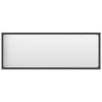 vidaXL Bathroom Mirror Home Hallway Bedroom Laundry Room Washroom Vanity Unit Wall Mirror Furniture Gray 39.4"x0.6"x14.6" Engineered Wood