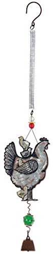 Sunset Vista Designs 92159 Garden Bell Bouncy, 11-Inch, Hen And Chicks