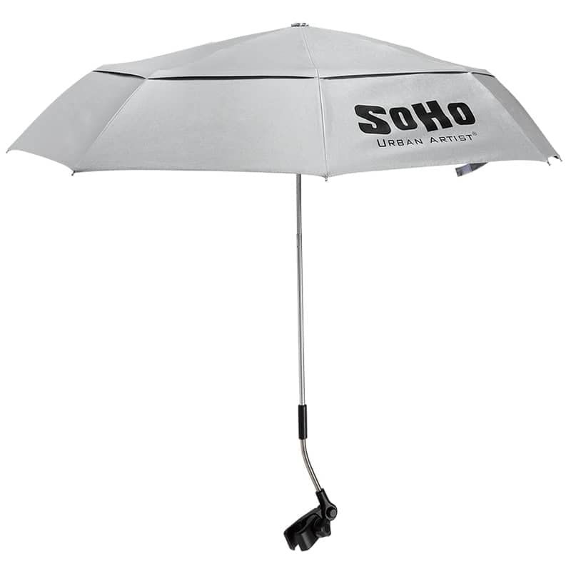 Soho Urban Artist Uv Sunscreen Umbrella - Blocks Uv Rays & Waterproof - A Safer Environment For Outdoor Painting, Artists, & Cra