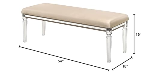 Best Quality Furniture New York Bench, Majestic Gold