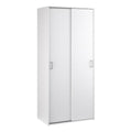 Space Wardrobe with 2 Sliding Doors, White