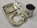 INDOROX Stainless Steel Soap Dish |Soap Stand Case | Soap Holder Dish for Bathroom (Tumbler + Soap Holder)