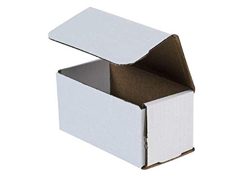 Secure Seal Shipping Boxes - 6X3X3' Mailers - White Foldable Corrugated Cardboard Packaging For Mailing, Moving, Storage, And O