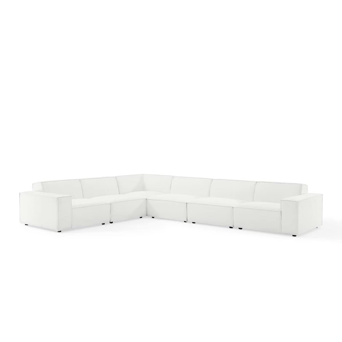 Modway Furniture Eei-4119-Whi Restore Sectional Sofa White - 6 Piece