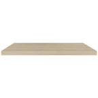 vidaXL Floating Wall Shelves 2 pcs, Honeycomb MDF and Metal Frame, Oak Finish, 35.4"x9.3"x1.5", Easy to Install, Modern Design for Home Decor