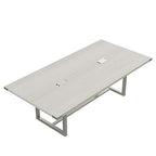 Safco Mirella Conference Table Sitting Height - 8' White Ash