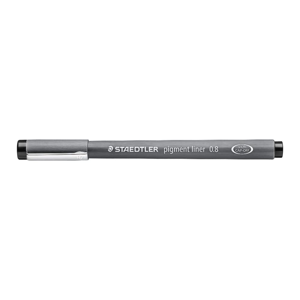 Staedtler Pigment Liner, 0.8Mm, Black Ink (308-0.8), 0.8 Mm