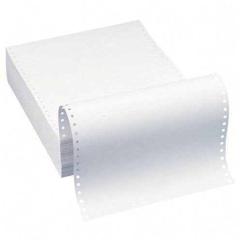 Alliance Continuous Computer Paper, 9.5 X 11, Blank Clean Perforated Edge 1-Part, 92 Bright, 20 Lb, Made In The Usa (2,300 Sheet