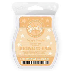 Scentsy, Cutie Pie Cupcake BBMB, Wickless Candle, Tart Warmer Wax 3.2 Fl Oz, 8 Squares