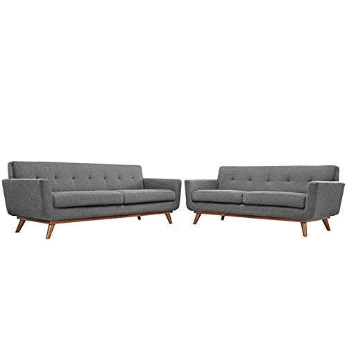 Engage Loveseat And Sofa Set Of 2 In Gray