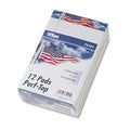 Tops American Pride Writing Pad, Jr. Legal Rule, 5X8, White, 12 50-Sheet Pads/Pack