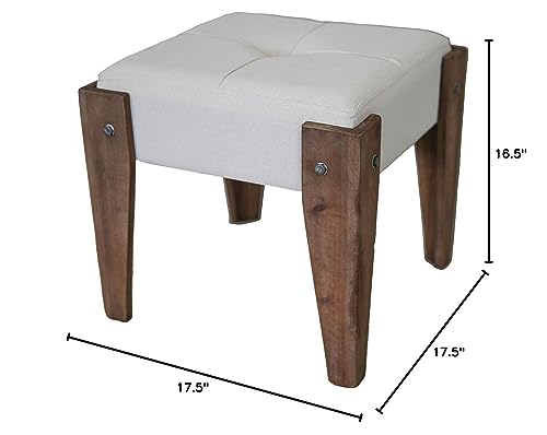 International Caravan Tufted Fabric Stool