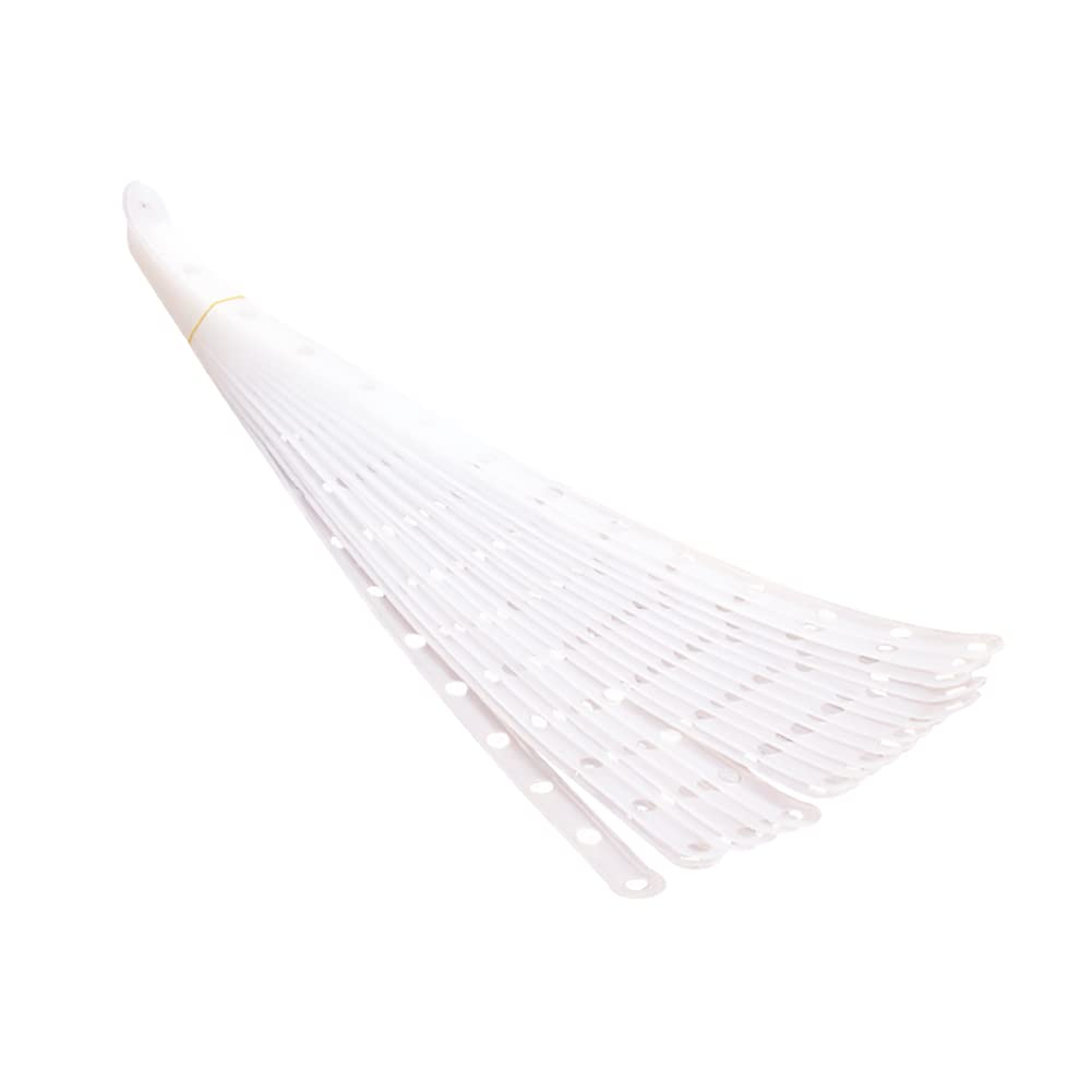 ccHuDE Plastic Hanger Strips, 40 Pcs, White