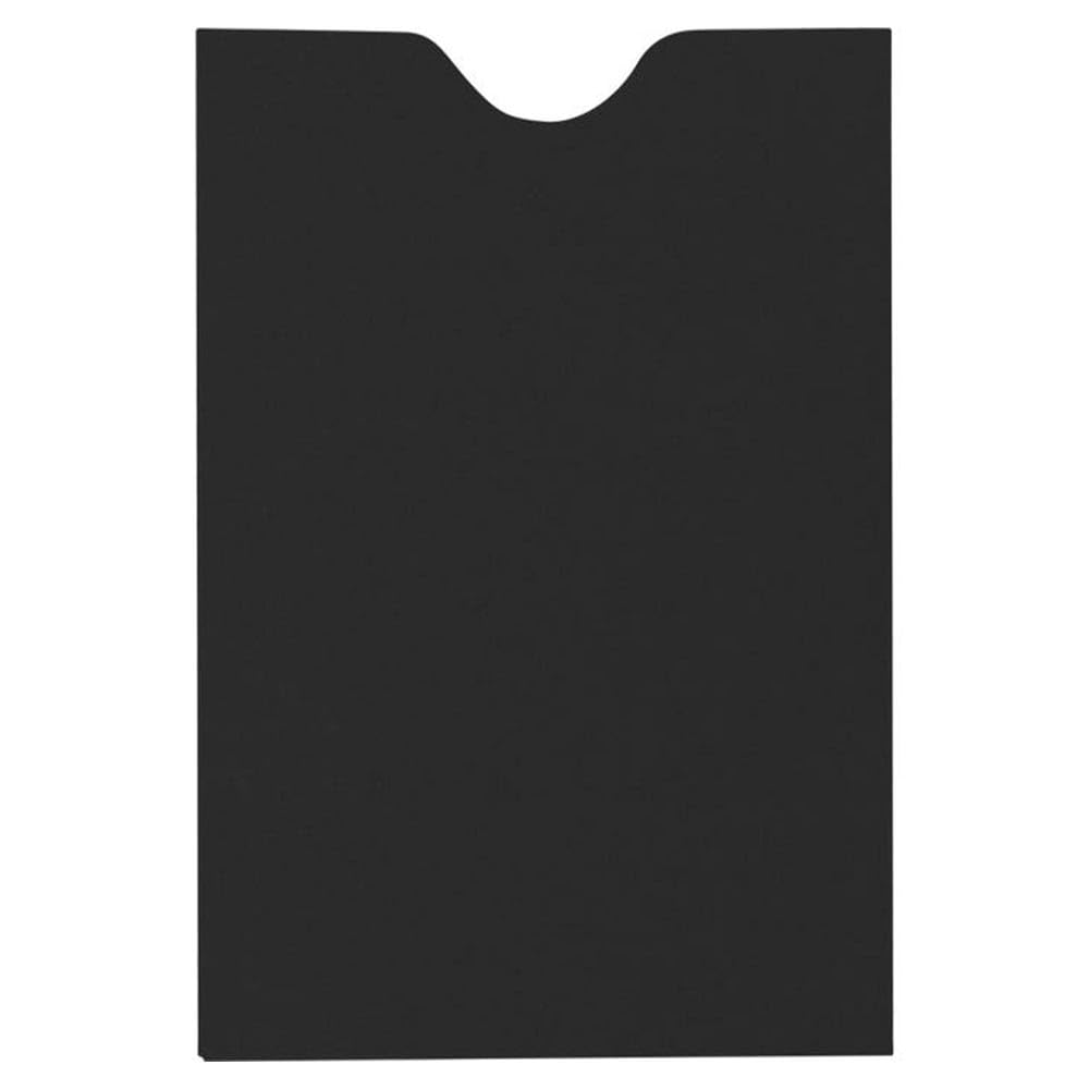 Luxpaper Credit Card Sleeves | 2 3/8' X 3 1/2' | Midnight Black | 80Lb. Text | 250 Qty