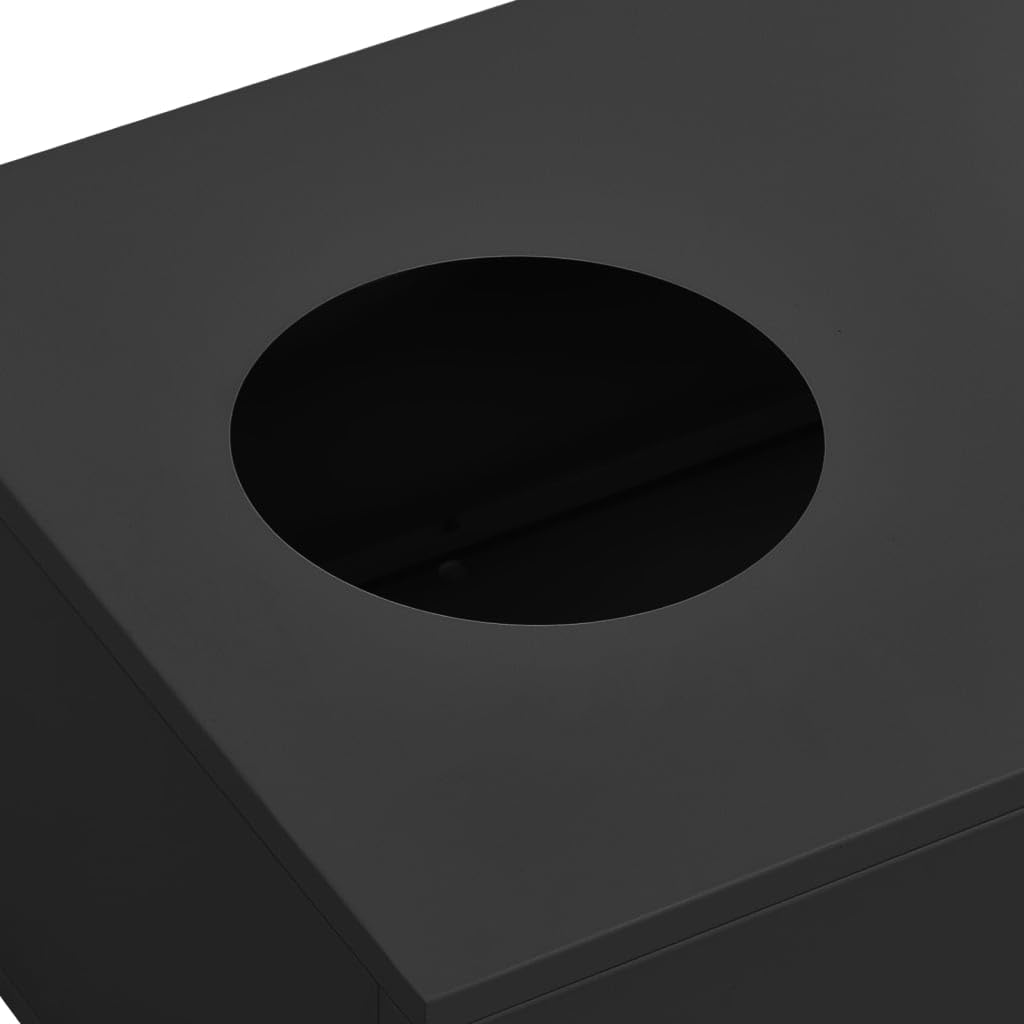 vidaXL Office Cabinet with Planter Box Home Indoor Living Room Office Storage Cabinet with Shelf Flower Plant Pot Furniture Anthracite Steel