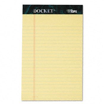 Tops Docket Ruled Perforated Pads Pad,Jr Lgl,5X8,12Pd/Pk,Ca Fel4800901 (Pack Of5)