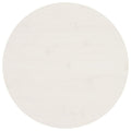 vidaXL Solid Pinewood Round Table Top for Dining, Coffee, and Garden Tables – White - Ø23.6"x1"