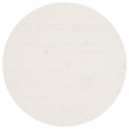 vidaXL Solid Pinewood Round Table Top for Dining, Coffee, and Garden Tables – White - Ø23.6"x1"