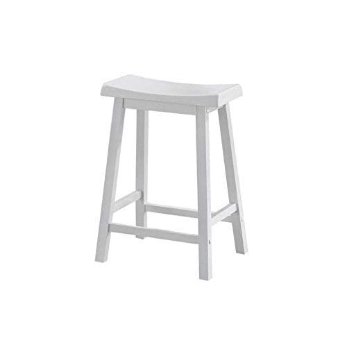 Monarch Specialties , Saddle Seat Barstools, White, 24'H, 2pcs