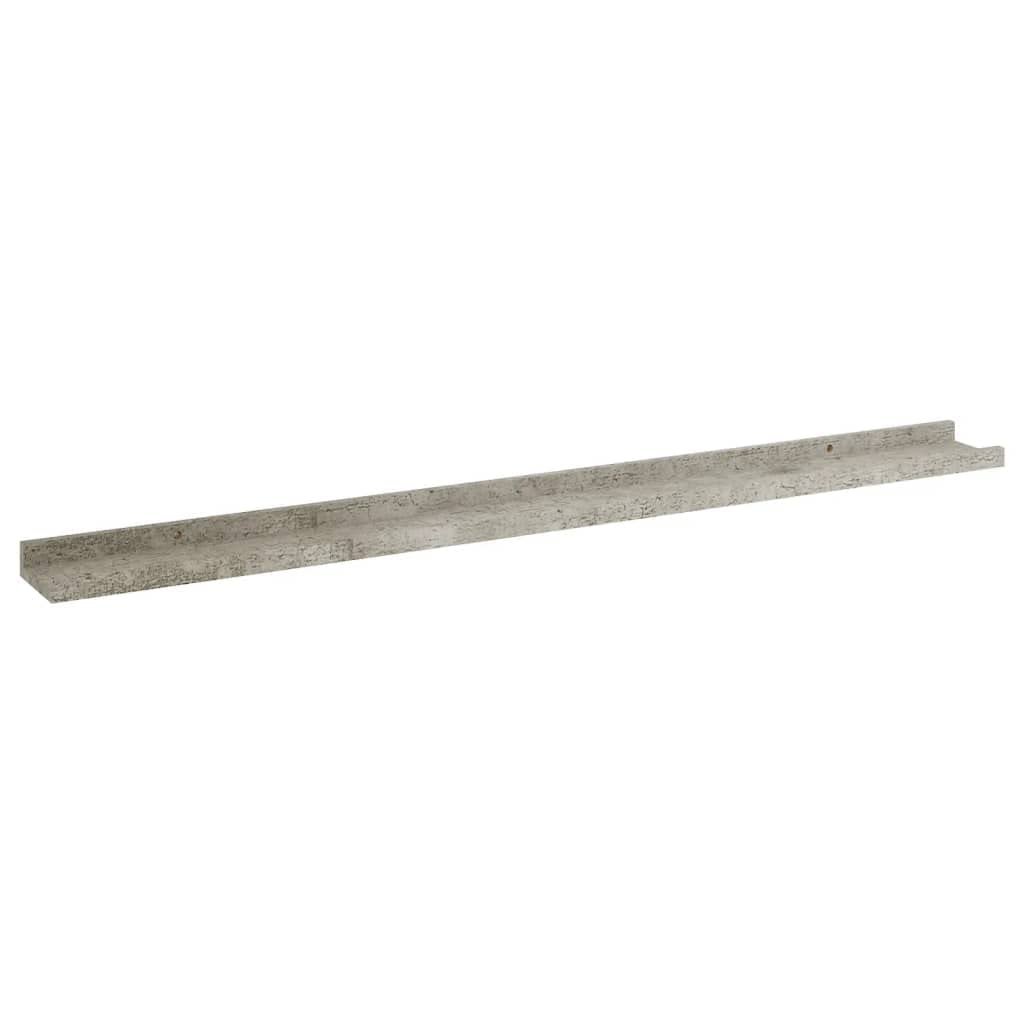 Vidaxl Wall Shelves 4 Pcs Concrete Gray 39.4''X3.5''X1.2''