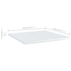 vidaXL Modern High Gloss White Bookshelf Boards 15.7"x15.7"x0.6" – Versatile, Durable, and Easy to Maintain Engineered Wood Panels for Additional Storage