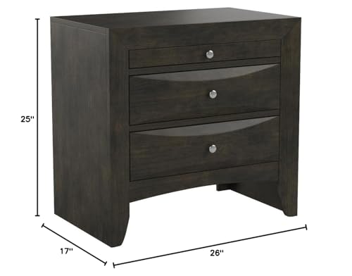 Acme Ireland 2 Drawer Nightstand in Gray Oak