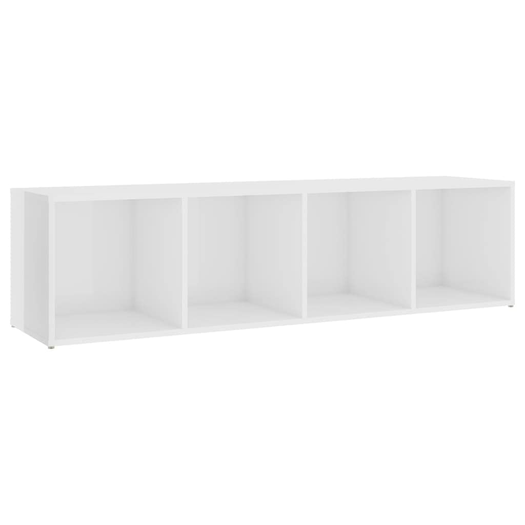 vidaXL TV Cabinet Set 3 Piece Bedroom Living Room Entertainment Center HiFi Cabinet TV Stand Unit Furniture High Gloss White Engineered Wood