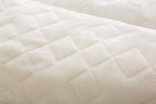 F.Y.Dreams Duvet Cover For Weighted Blanket 60X80 Inches With 8 Ties/Minky Square Quilted/Off-White